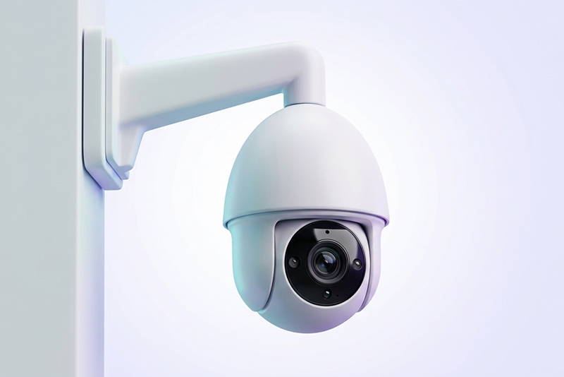 Wall-mounted IP surveillance camera